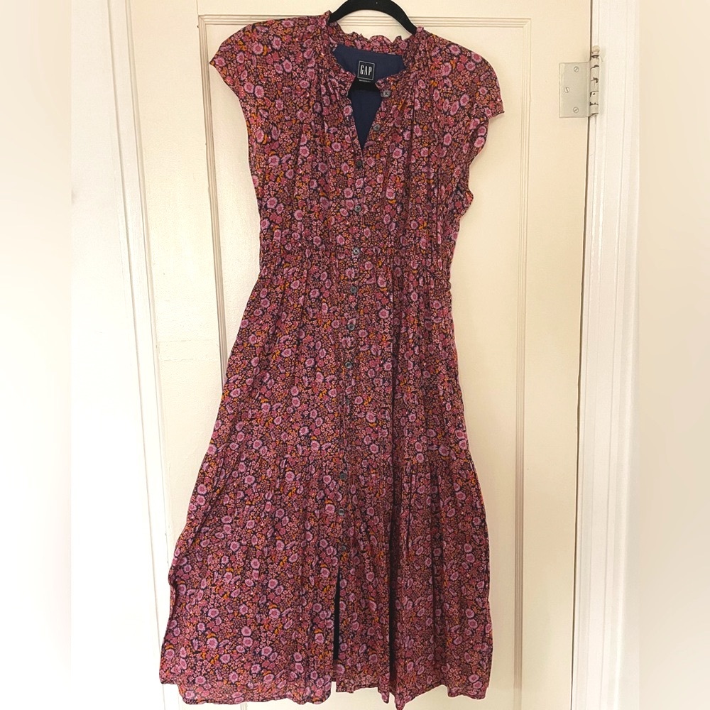 Gap Floral Pink Maternity Dress